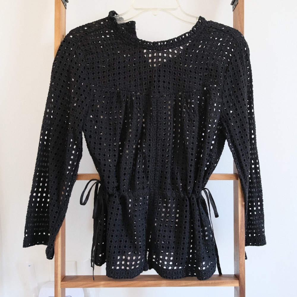 NWT J.Crew Eyelet Top Size 2